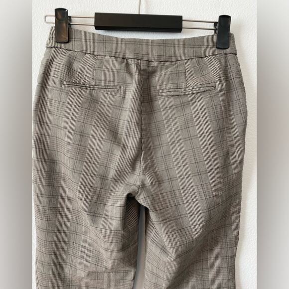 HILARY Radley Business Casual Retro Black Gray Plaid Pull On Ankle Pants Small - Picture 10 of 10